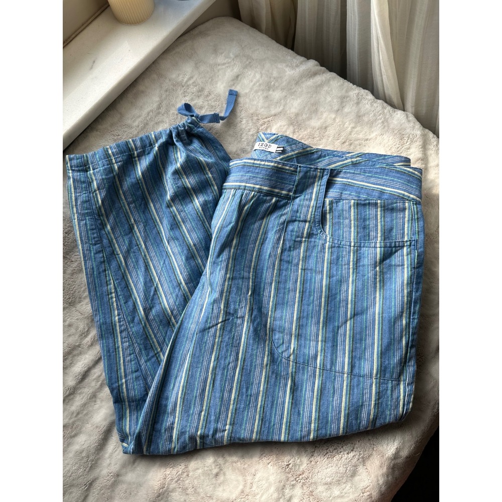 Boho Striped Capri Fisherman Style Colorful Pants